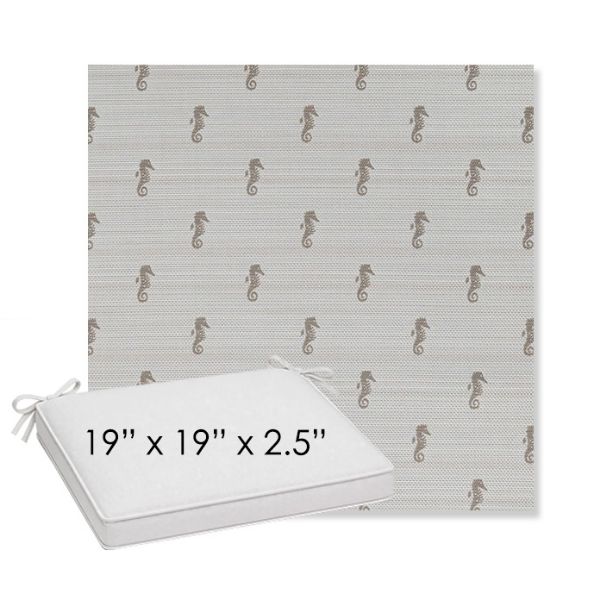 Picture of Schooner Plank | Sunbrella® 19" x 19" x 3" Outdoor Dining Cushion