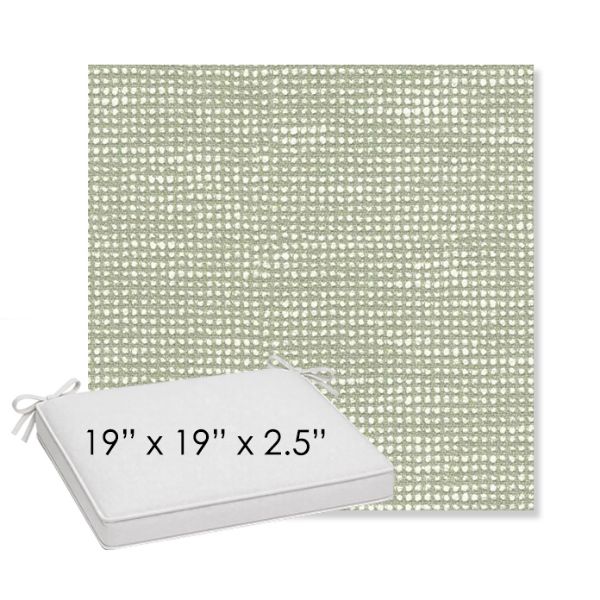 Picture of Slow Spirea | Sunbrella® 19" x 19" x 3" Outdoor Dining Cushion