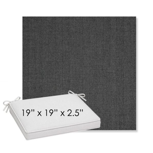 Picture of Switch Ash | Sunbrella® 19" x 19" x 3" Outdoor Dining Cushion