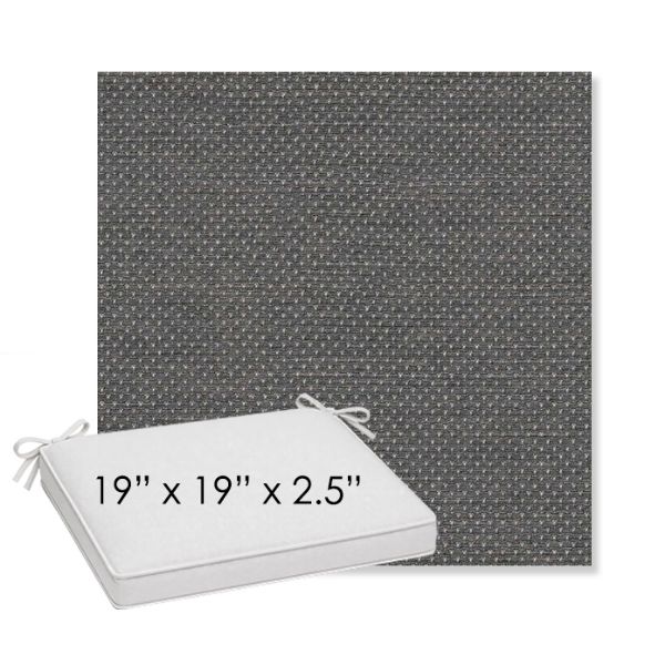 Picture of Wadi Steel | Sunbrella® 19" x 19" x 3" Outdoor Dining Cushion