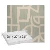 Picture of Brushstroke Duckegg | Sunbrella® 20" x 20" x 3" Outdoor Dining Cushion