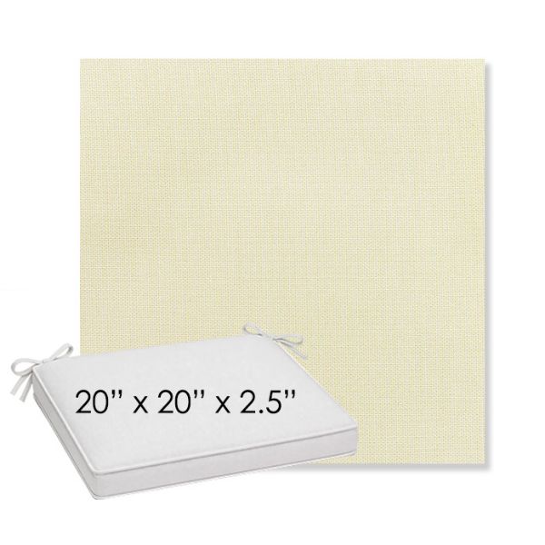 Picture of Canvas Birds Eye | Sunbrella® 20" x 20" x 3" Outdoor Dining Cushion