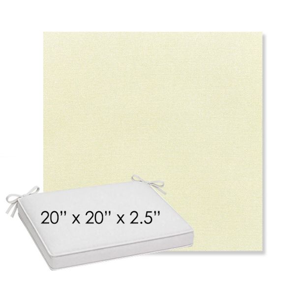 Picture of Canvas Natural | Sunbrella® 20" x 20" x 3" Outdoor Dining Cushion