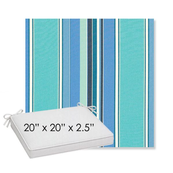 Picture of Dolce Oasis | Sunbrella® 20" x 20" x 3" Outdoor Dining Cushion