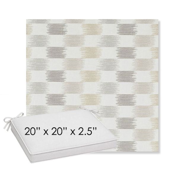 Picture of Dream Dune | Sunbrella® 20" x 20" x 3" Outdoor Dining Cushion