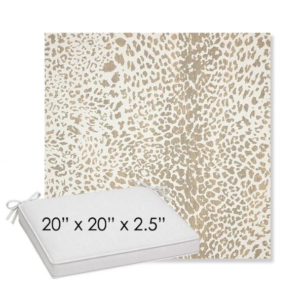 Picture of Instinct Dune | Sunbrella® 20" x 20" x 3" Outdoor Dining Cushion