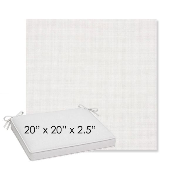 Picture of Linville Snow | Sunbrella® 20" x 20" x 3" Outdoor Dining Cushion