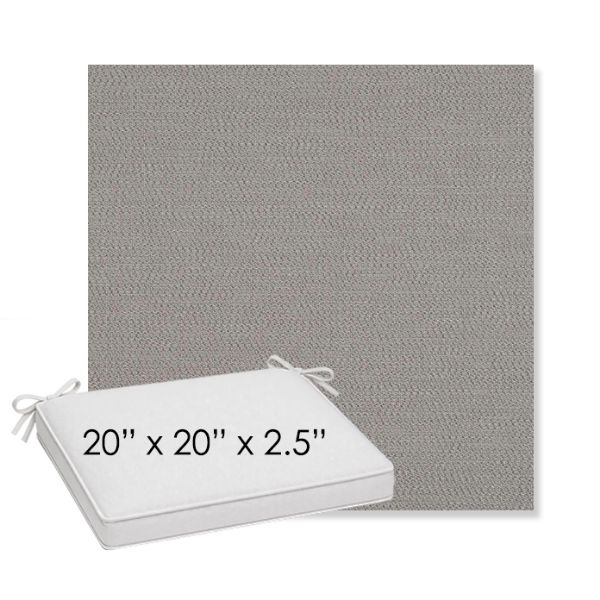 Picture of Lopi Silver | Sunbrella® 20" x 20" x 3" Outdoor Dining Cushion