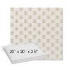 Picture of Mend Latte | Sunbrella® 20" x 20" x 3" Outdoor Dining Cushion
