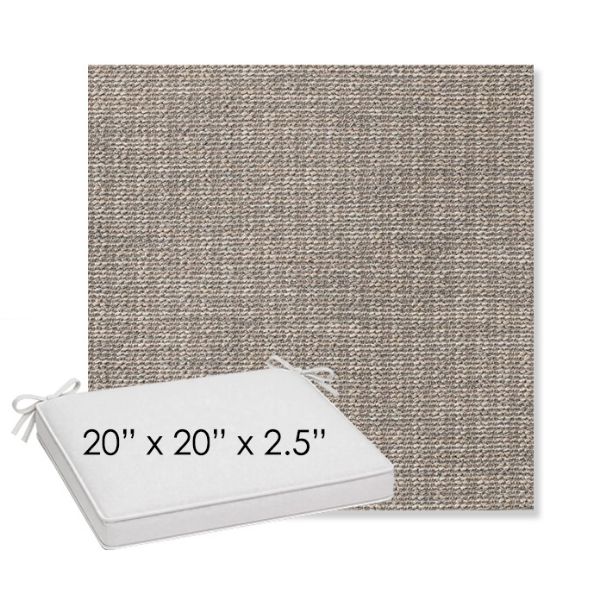 Picture of Momento Dove | Sunbrella® 20" x 20" x 3" Outdoor Dining Cushion