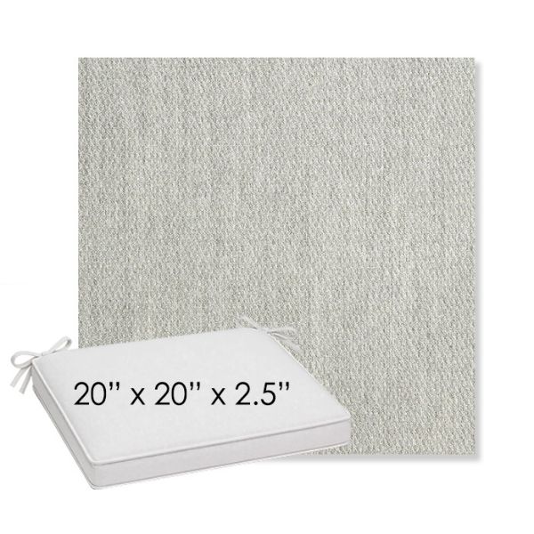 Picture of Pique Gravel | Sunbrella® 20" x 20" x 3" Outdoor Dining Cushion