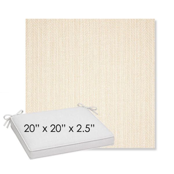 Picture of Posh Linen | Sunbrella® 20" x 20" x 3" Outdoor Dining Cushion