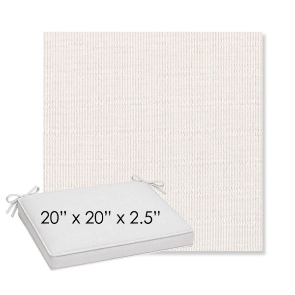 Picture of Replay Linen | Sunbrella® 20" x 20" x 3" Outdoor Dining Cushion