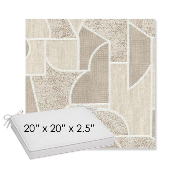 Picture of Territory Alum | Sunbrella® 20" x 20" x 3" Outdoor Dining Cushion