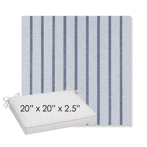 Picture of Unwind Sky | Sunbrella® 20" x 20" x 3" Outdoor Dining Cushion