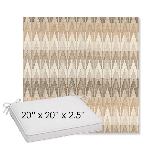 Picture of Valley Dune | Sunbrella® 20" x 20" x 3" Outdoor Dining Cushion