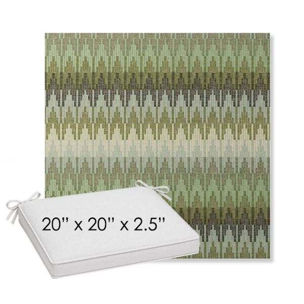 Picture of Valley Herbal | Sunbrella® 20" x 20" x 3" Outdoor Dining Cushion