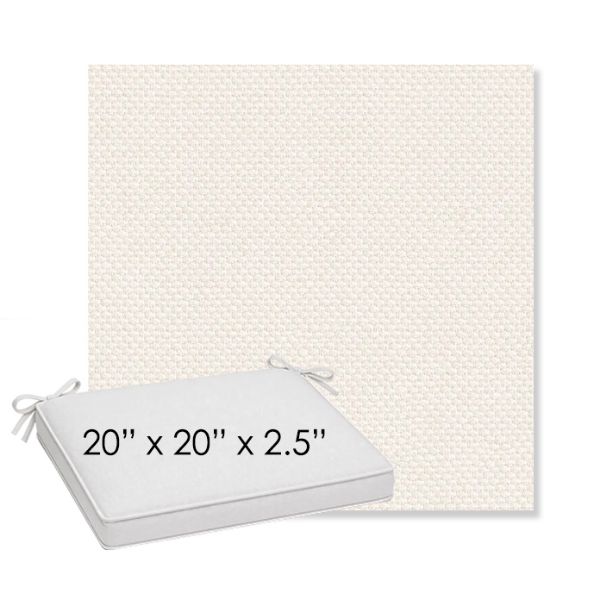 Picture of Wadi Sugar | Sunbrella® 20" x 20" x 3" Outdoor Dining Cushion