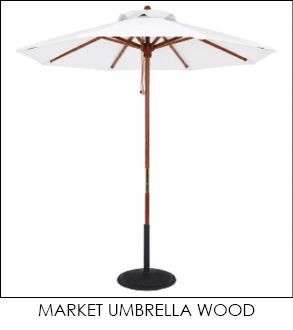Market Umbrella Commercial Wood Frame